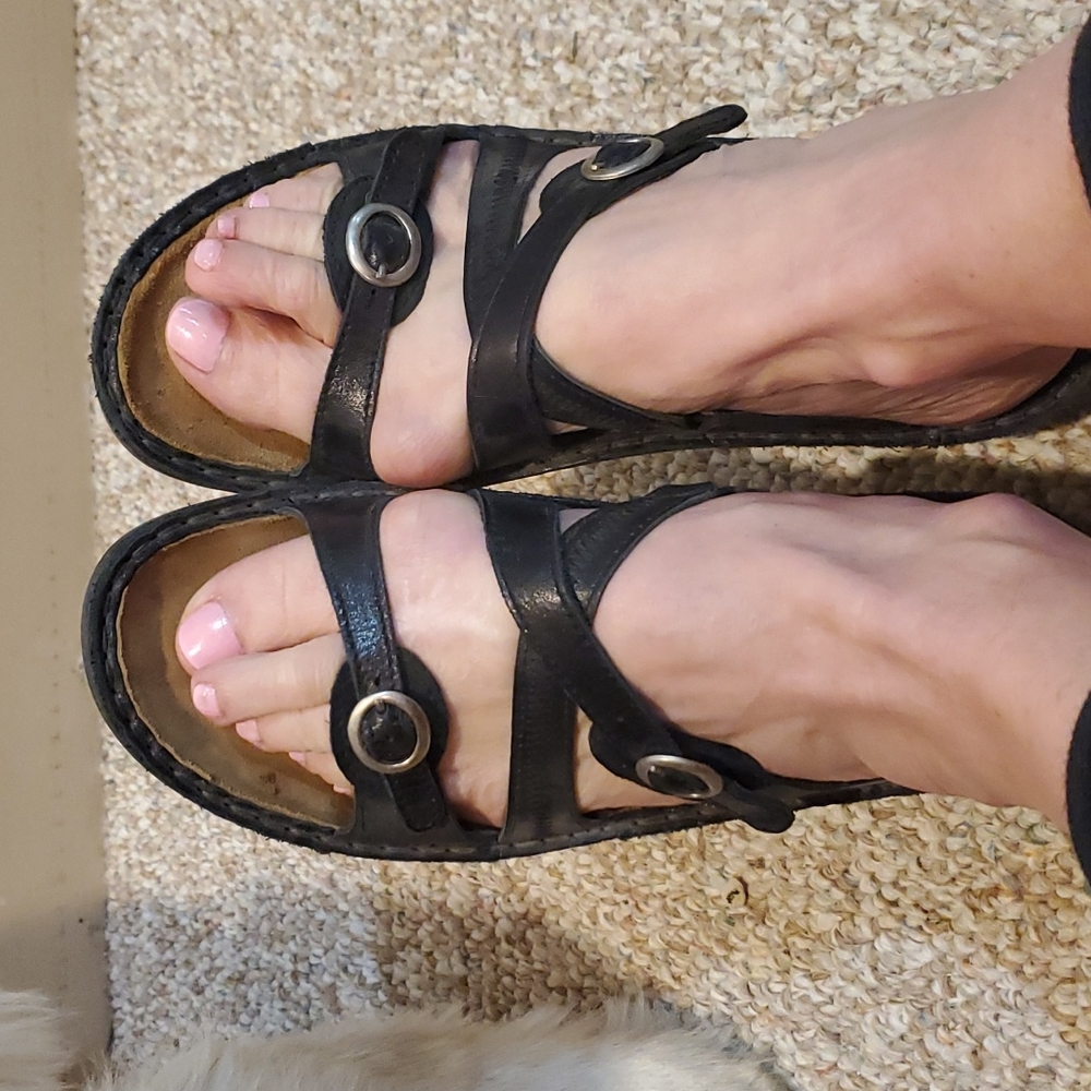 Noat black leather sandals. Size 40 - Picture 2 of 8